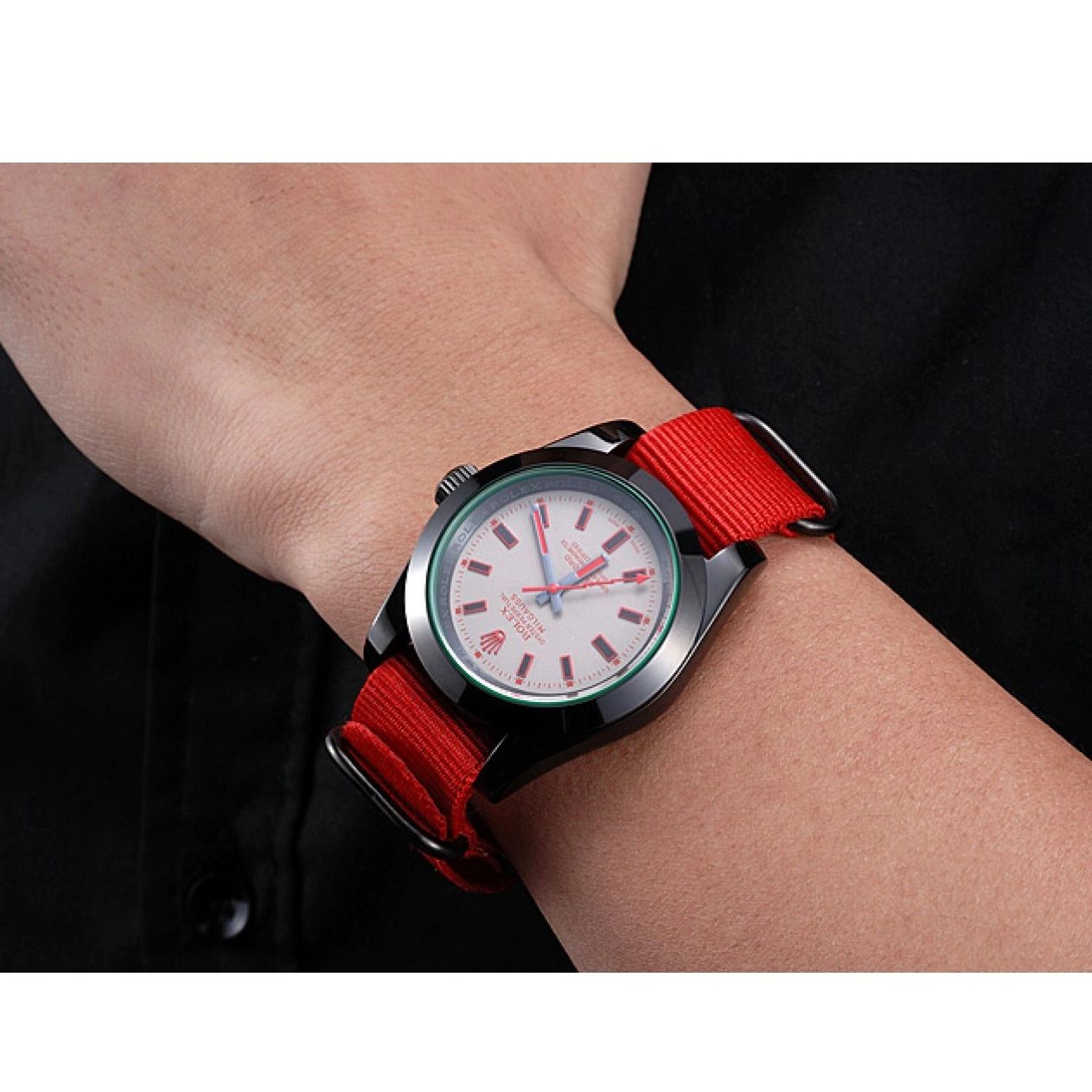 MiroTime 0806 Rolex Milgauss Bamford Red Nylon Strap 622002